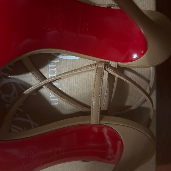 Louboutin Rosalie 100 MM Leather Sandals - Picture 16 of 16